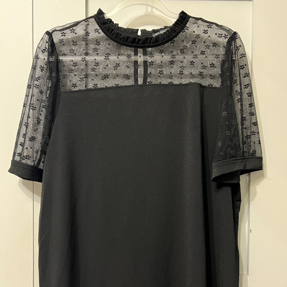 Adrianna Papell mesh blouse